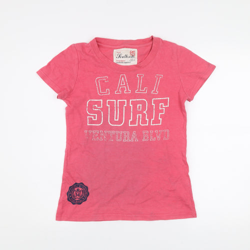 Southside Womens Pink Cotton 'Cali Surf' Graphic T-Shirt Size 10