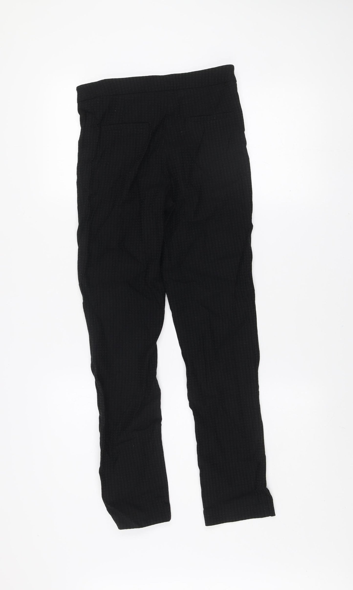 Dunnes Women’s Black Size 8 Slim Tapered Viscose Blend Trousers