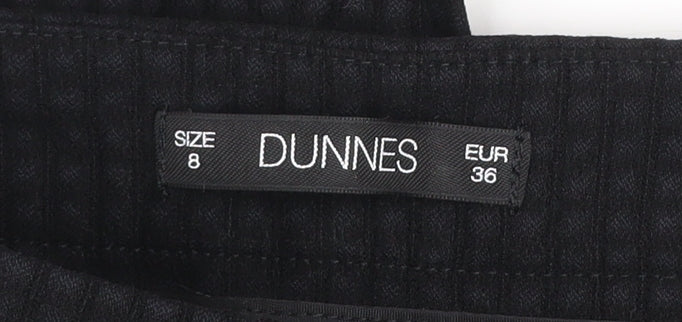 Dunnes Women’s Black Size 8 Slim Tapered Viscose Blend Trousers