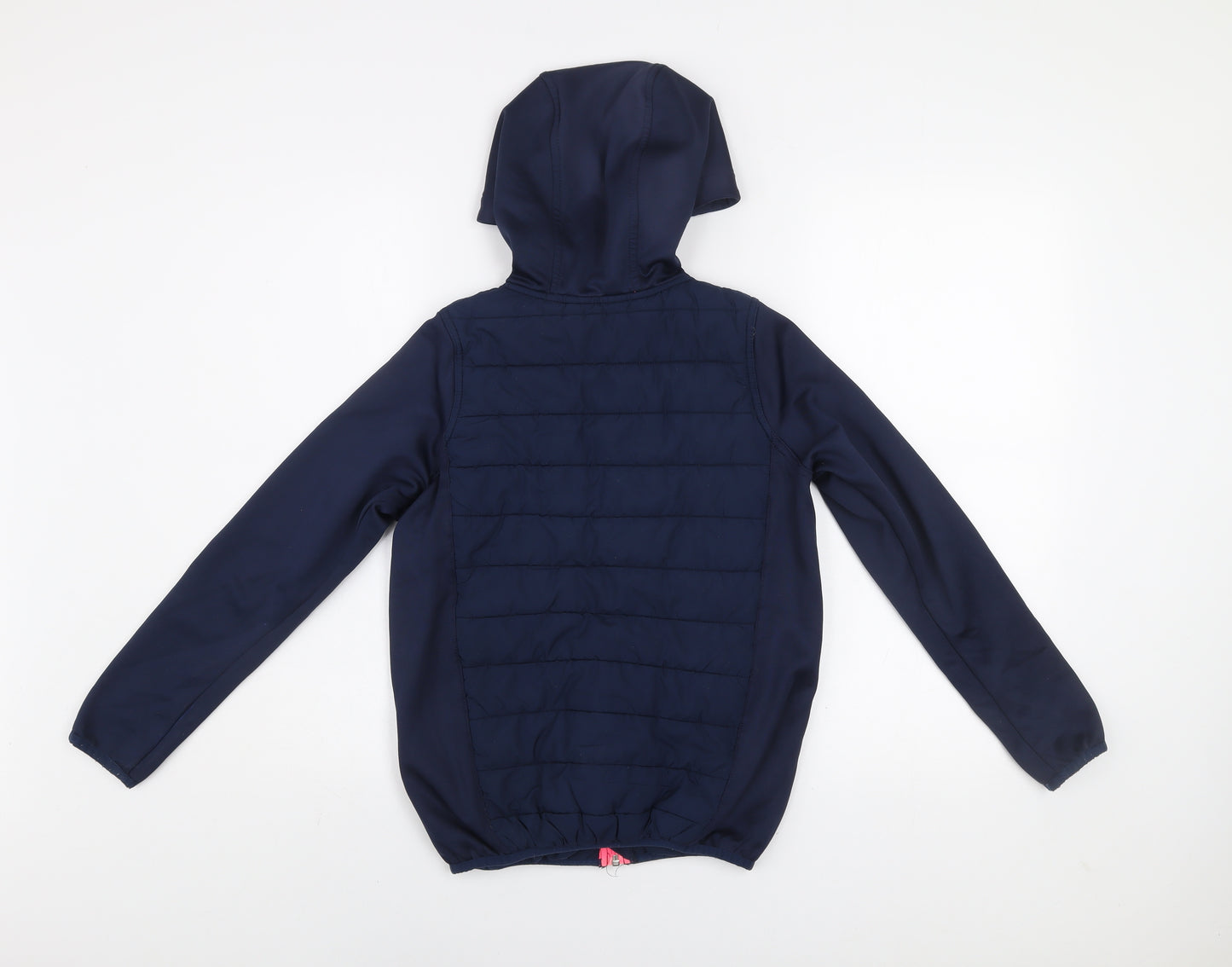 O'Neills Boys Blue Hooded Puffer Jacket 9-10 Years Full Zip Lightweight