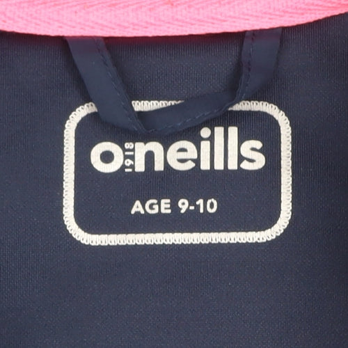 O'Neills Boys Blue Hooded Puffer Jacket 9-10 Years Full Zip Lightweight