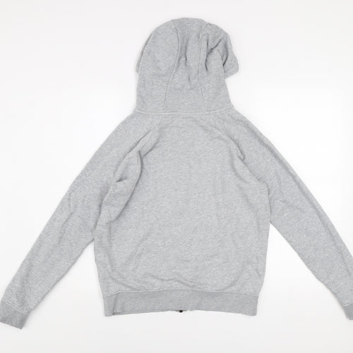 Nike Men's Grey S Full Zip Hooded Basic Jacket