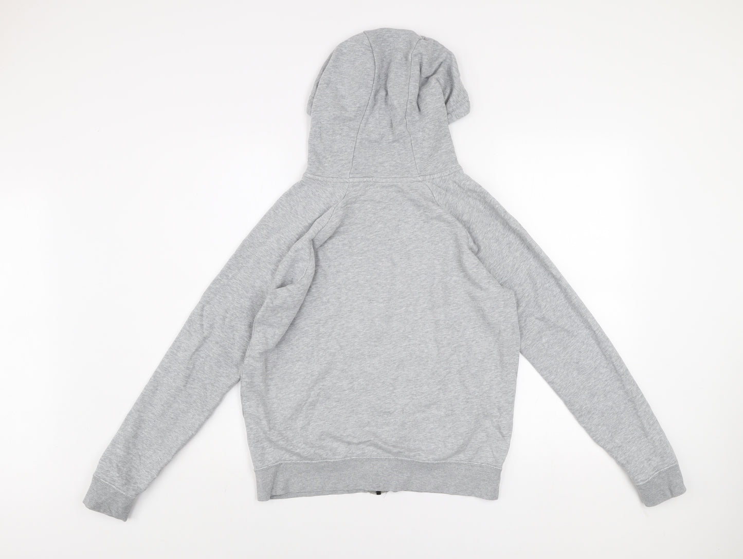 Nike Men's Grey S Full Zip Hooded Basic Jacket