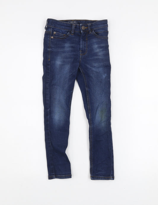 Next Boys Blue Skinny Jeans 6 Years Stretch Denim Casual Style