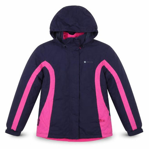 Mountain Warehouse Girls Blue Pink 11-12 Years 3-in-1 Hooded Waterproof Jacket