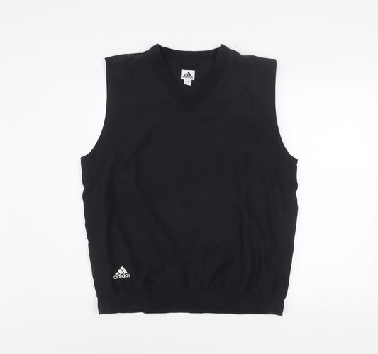 Adidas Men’s Black Sleeveless V-Neck Golf Tank Top Size S