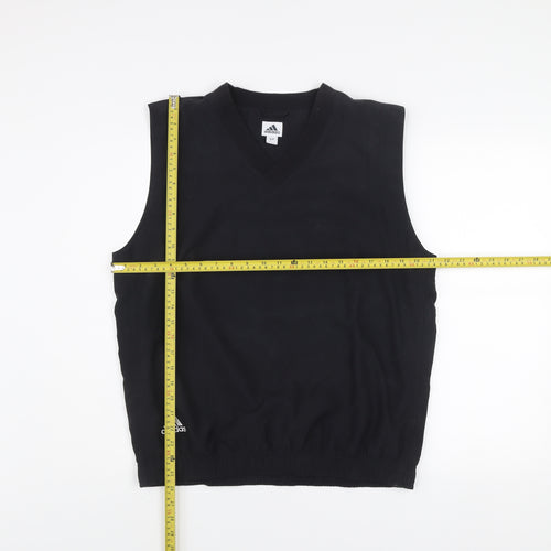 Adidas Men’s Black Sleeveless V-Neck Golf Tank Top Size S