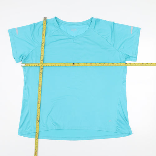 Dunnes Stores Men Blue XL V-Neck Athletic T-Shirt