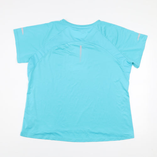 Dunnes Stores Men Blue XL V-Neck Athletic T-Shirt