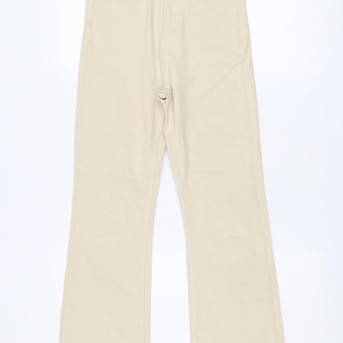 Stradivarius Women’s Beige High Rise Straight Jeans Size 6
