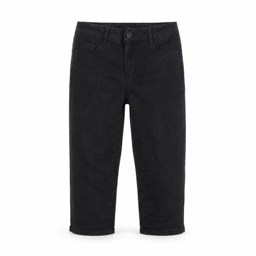 Vero Moda Women Black Cropped Slim Fit Denim Jeans Size M