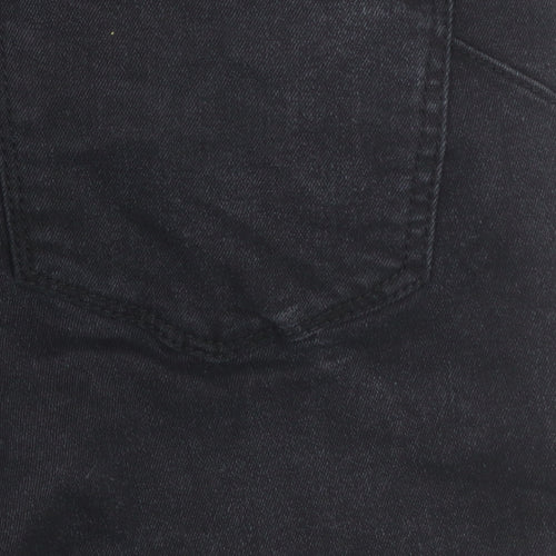 Vero Moda Women Black Cropped Slim Fit Denim Jeans Size M