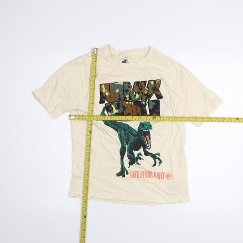 Marks and Spencer Boys Beige Jurassic World Dinosaur T-Shirt 11-12 Years