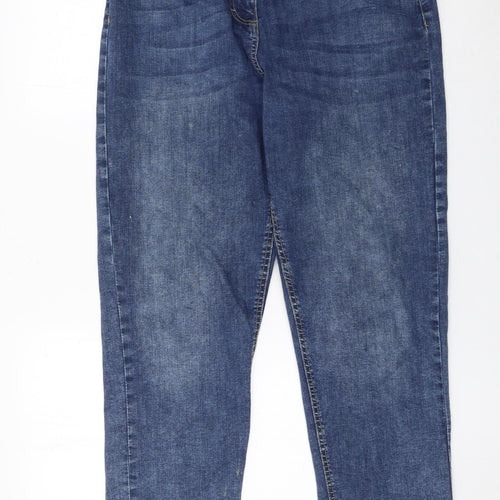 French Connection Women Blue Size 16 Straight Stretch Jeans