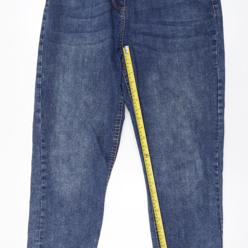 French Connection Women Blue Size 16 Straight Stretch Jeans