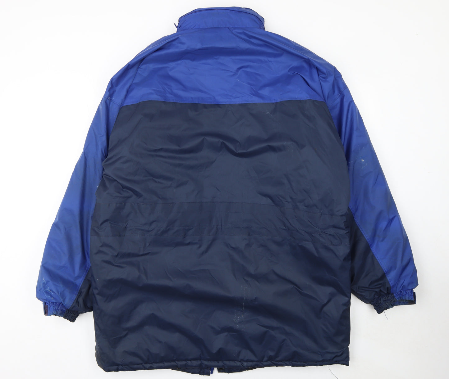 Timberland Men’s Blue L Parka Jacket Weathergear Nylon Lined Outdoor