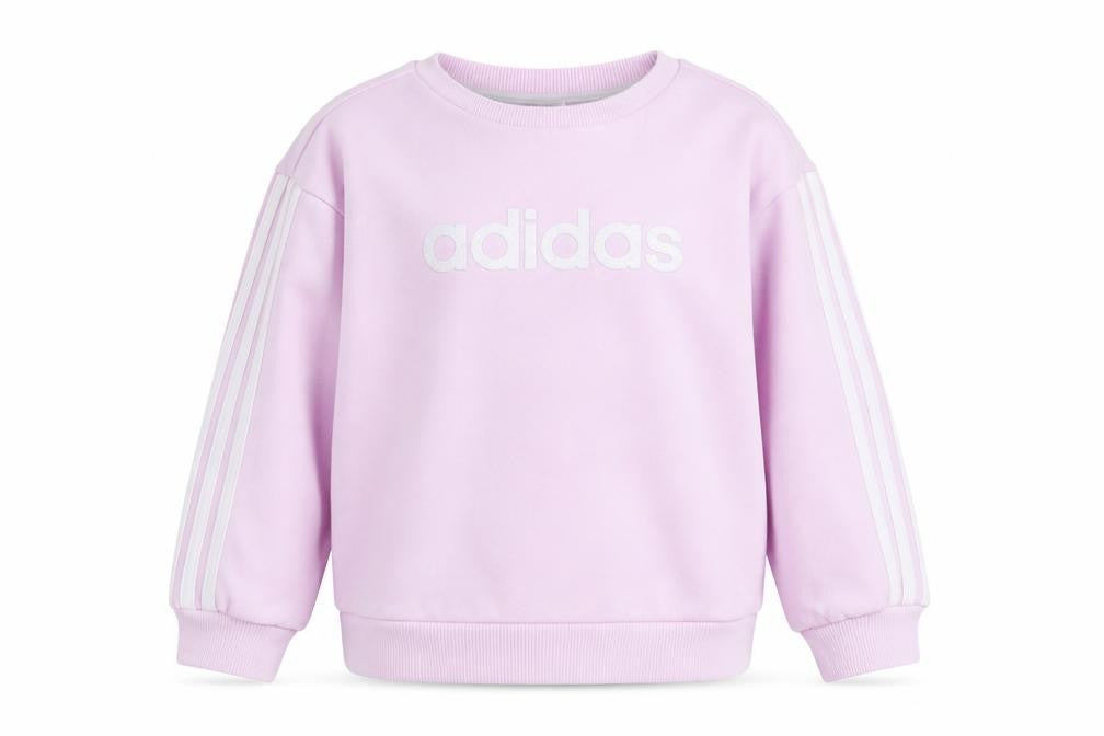 Adidas Girls Pink Logo Sweatshirt 3 Years Long Sleeve Pullover Top