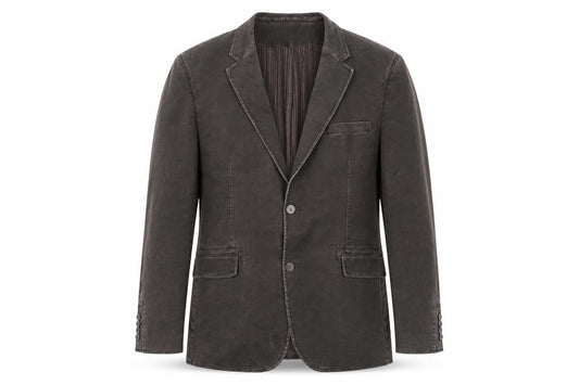 Remus Uomo Men's Brown Cotton Slim Blazer Jacket 46R