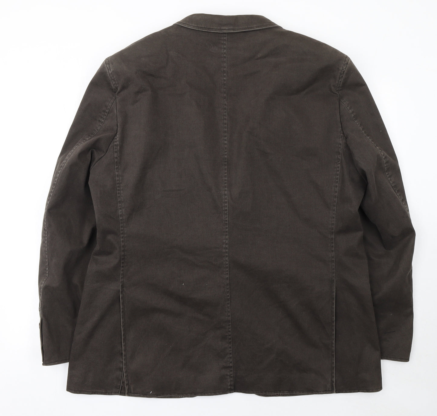 Remus Uomo Men's Brown Cotton Slim Blazer Jacket 46R
