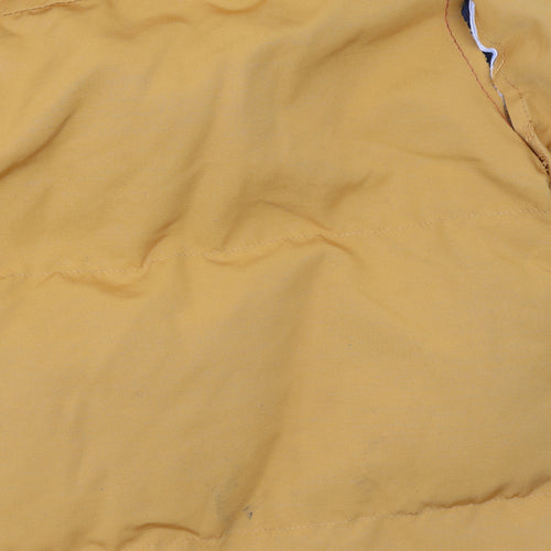 Superdry Mens Yellow Everest Puffer Jacket L Hooded Winter Coat