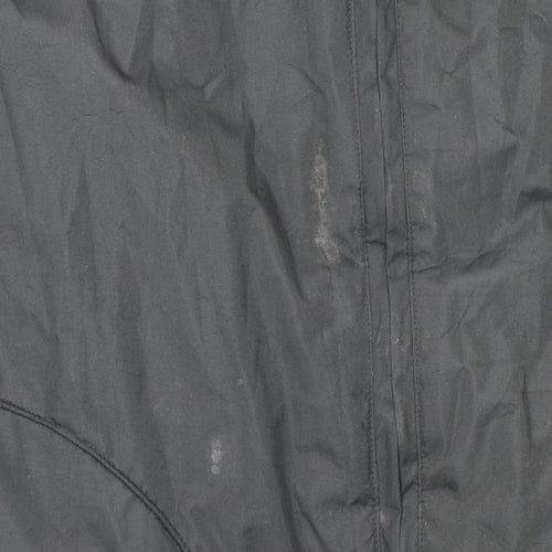 BHS Men's Black Polyester Mid-Length Zip Activewear Jacket Size M