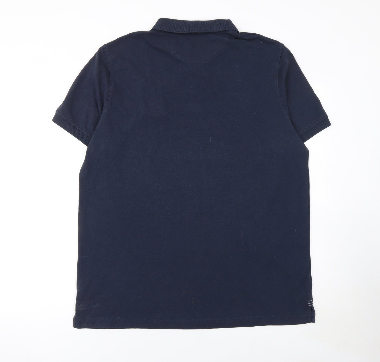Canterbury Men's Blue XL Polo Shirt Rugby Embroidered Short Sleeve