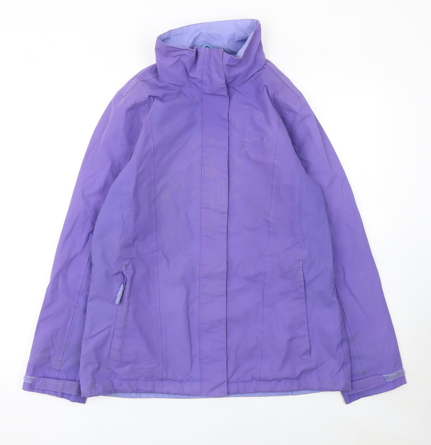 Regatta Women Purple Waterproof Rain Coat Jacket UK 12