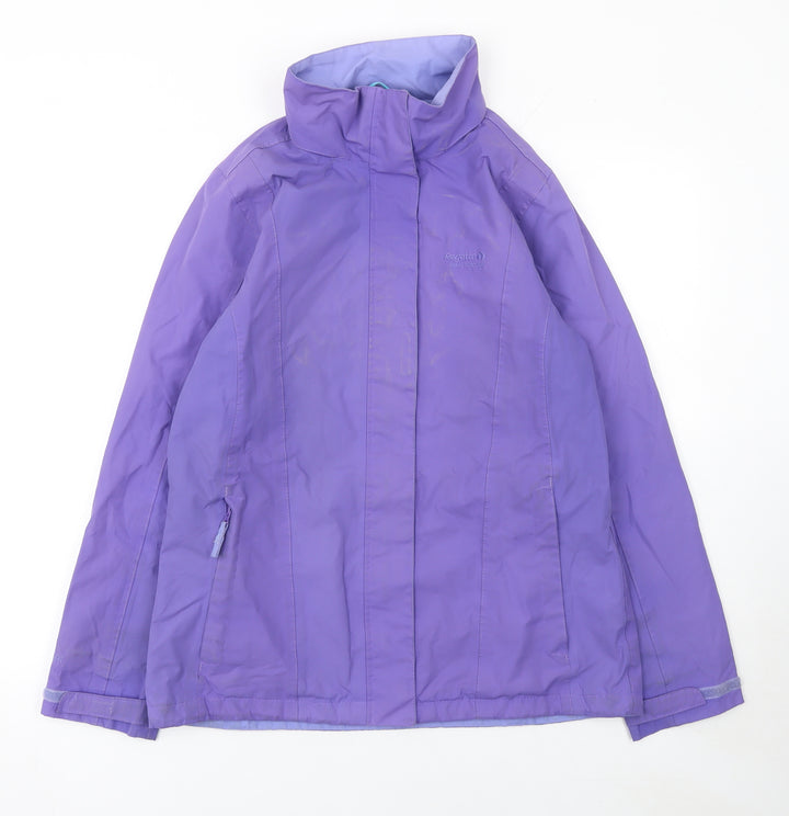 Regatta Women Purple Waterproof Rain Coat Jacket UK 12