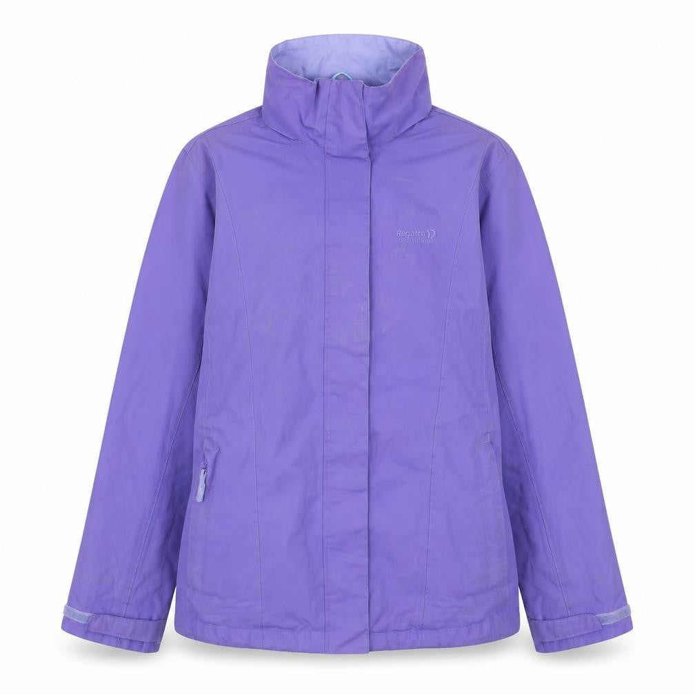 Regatta Women Purple Waterproof Rain Coat Jacket UK 12