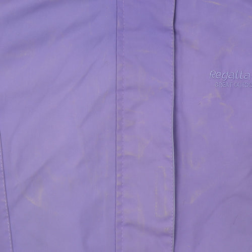 Regatta Women Purple Waterproof Rain Coat Jacket UK 12