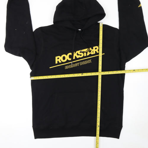 B&C Collection Mens Black Rockstar Pullover Hoodie L Regular Fit