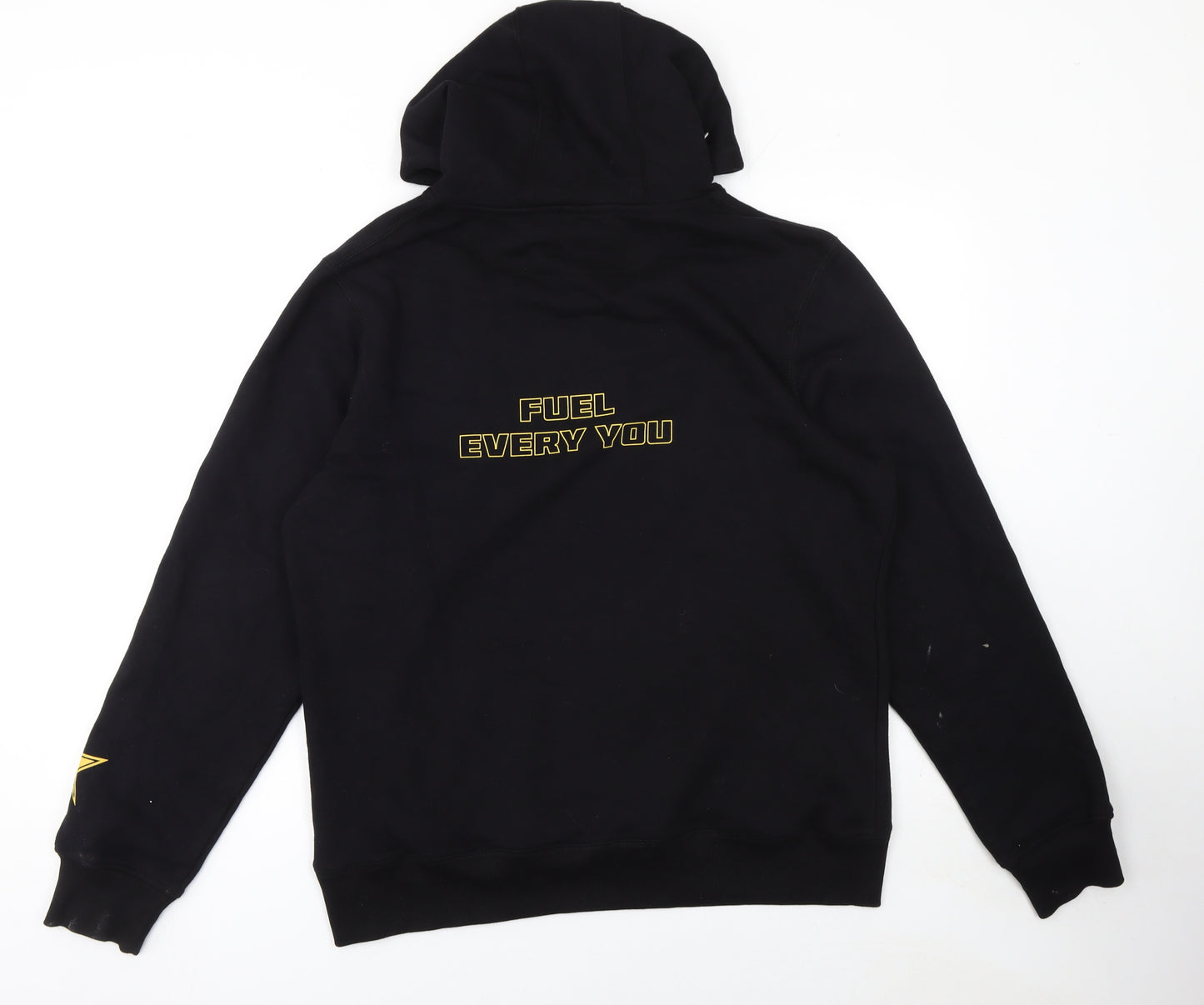 B&C Collection Mens Black Rockstar Pullover Hoodie L Regular Fit