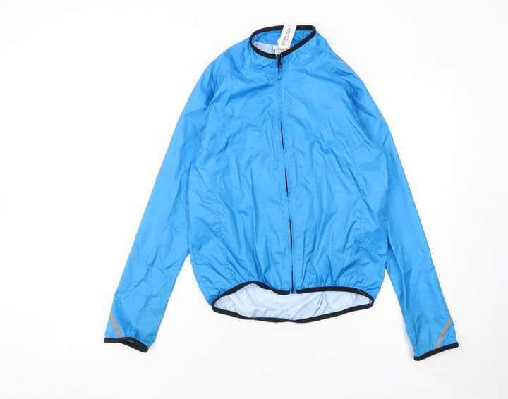 Decathlon Boys Blue 12 Years Windbreaker Jacket Lightweight Zip Activewear
