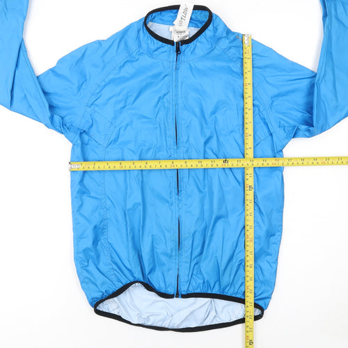 Decathlon Boys Blue 12 Years Windbreaker Jacket Lightweight Zip Activewear