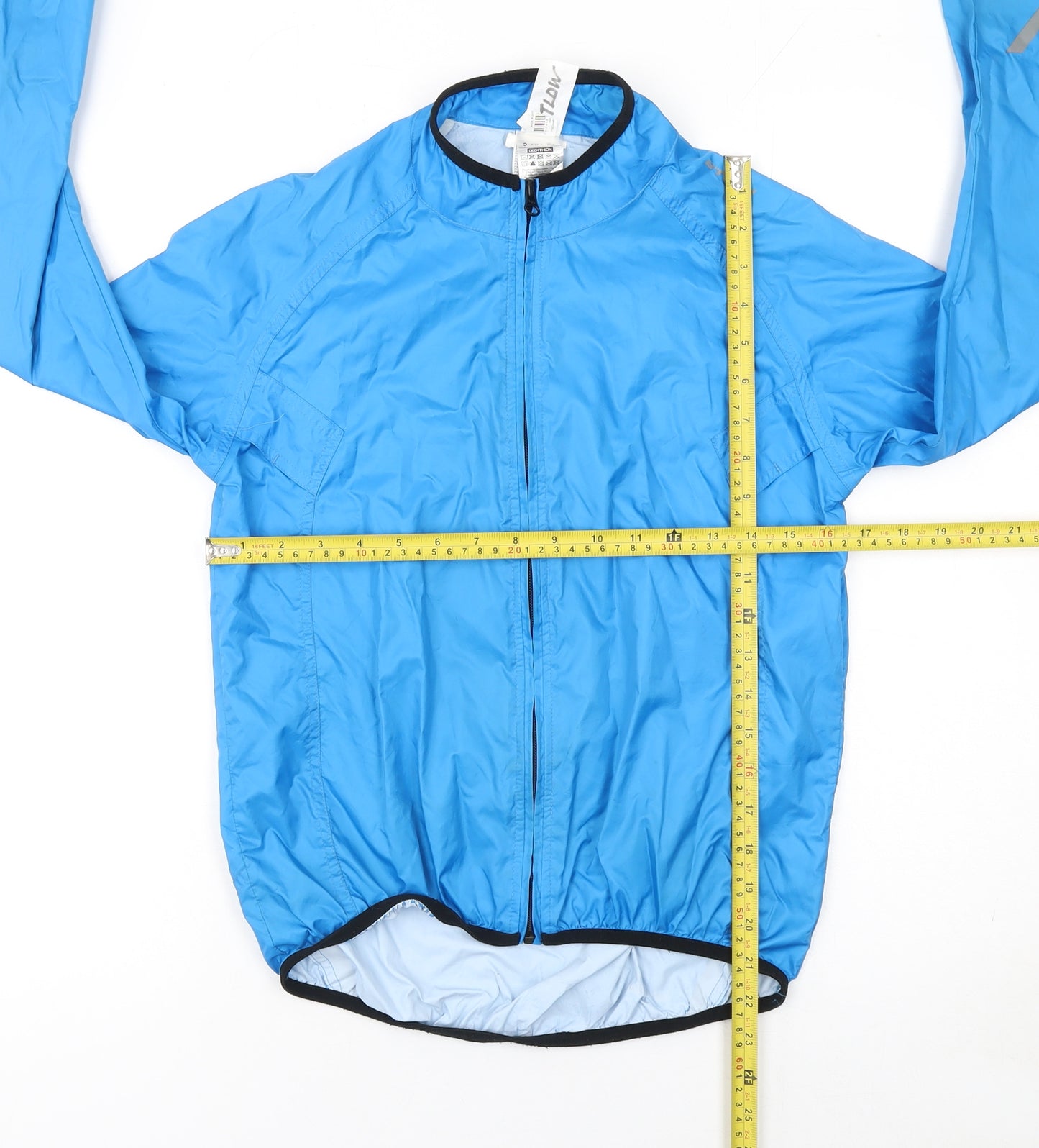 Decathlon Boys Blue 12 Years Windbreaker Jacket Lightweight Zip Activewear