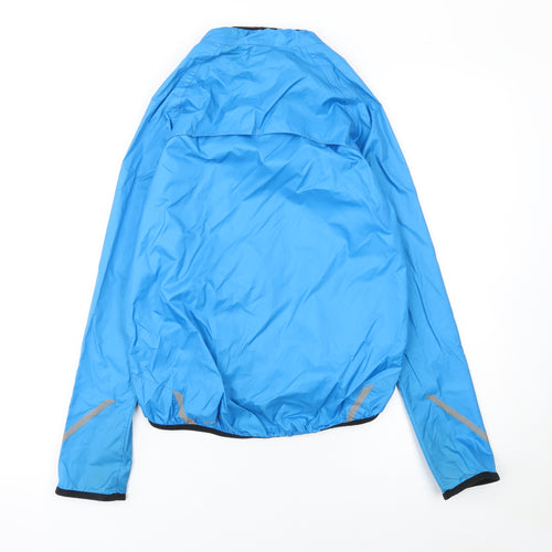 Decathlon Boys Blue 12 Years Windbreaker Jacket Lightweight Zip Activewear