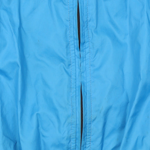 Decathlon Boys Blue 12 Years Windbreaker Jacket Lightweight Zip Activewear