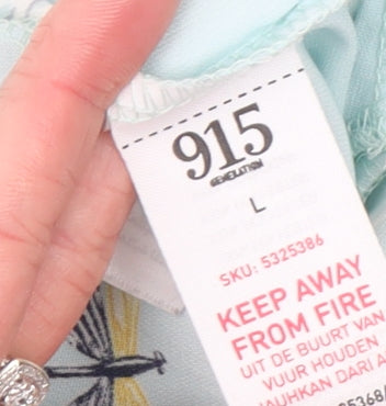 New Look 915 Girls Blue Dragonfly Floral Kimono Top Size L Polyester