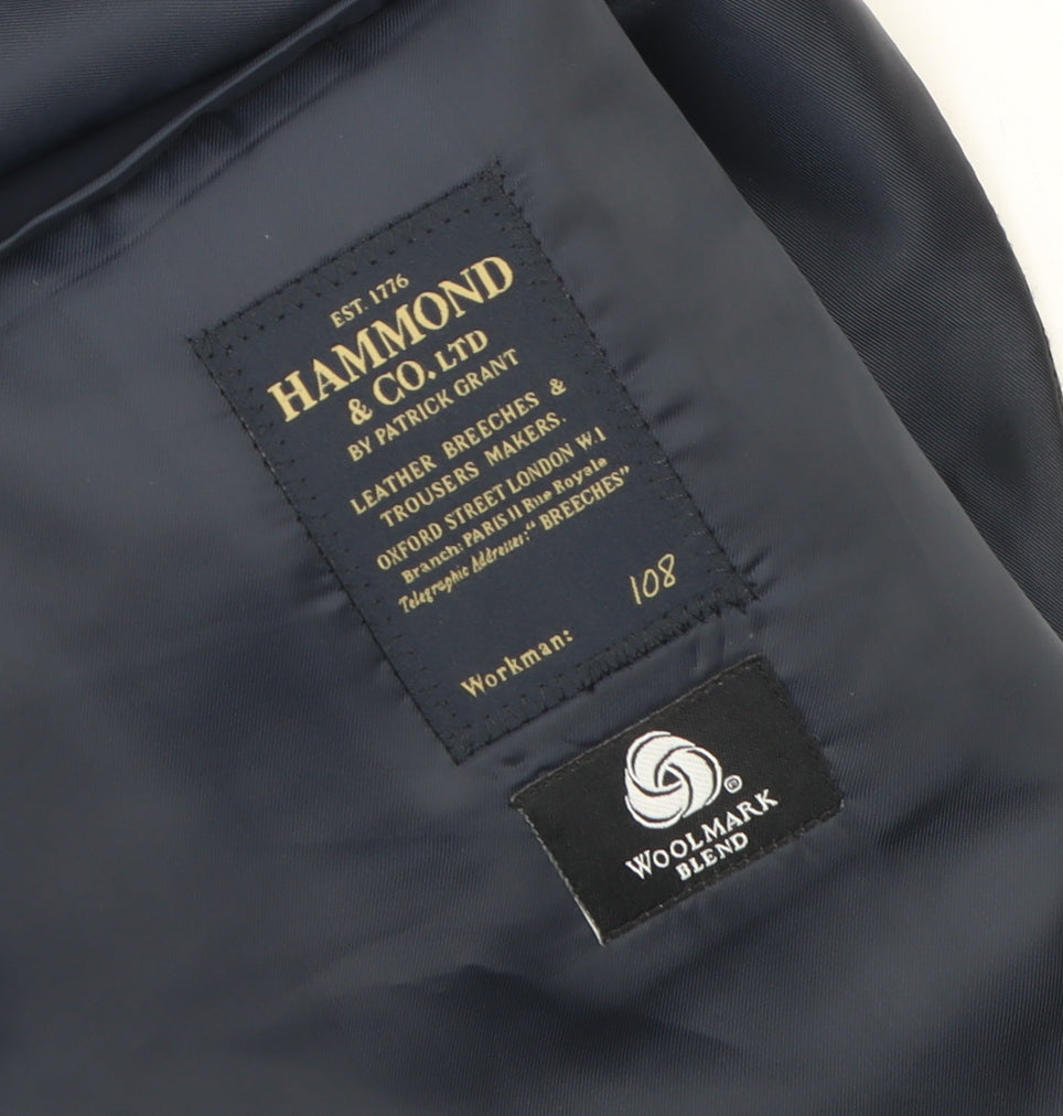 Hammond & Co. Men's Grey Wool Blend 44 Regular Waistcoat