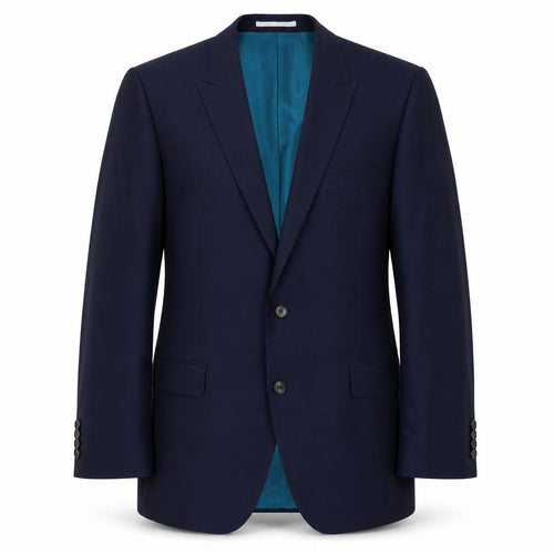 Marks and Spencer Men's Blue 40in Regular Wool Suit Jacket