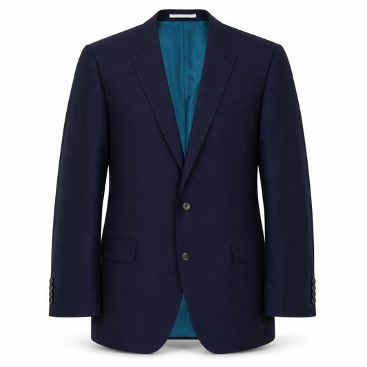 Marks and Spencer Men's Blue 40in Regular Wool Suit Jacket