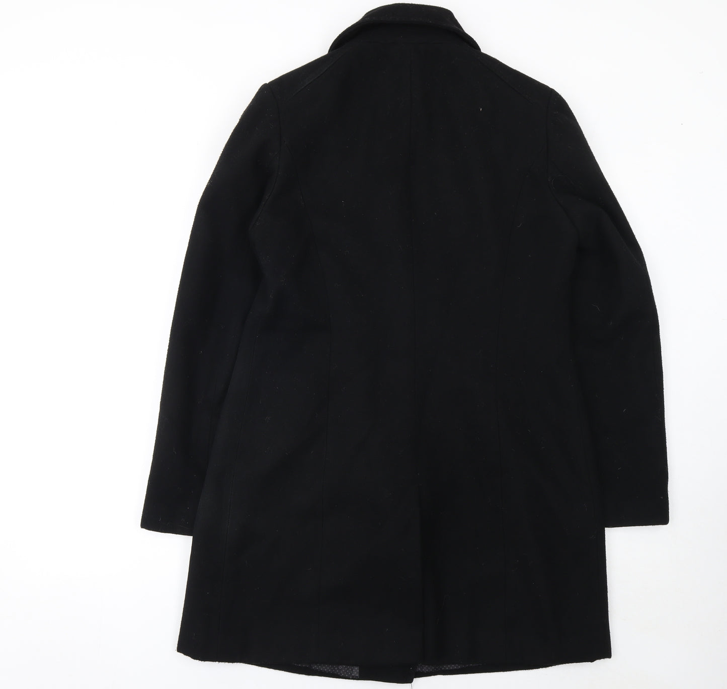 Marks and Spencer Women’s Black Size 12 Mid-Length Zip Coat