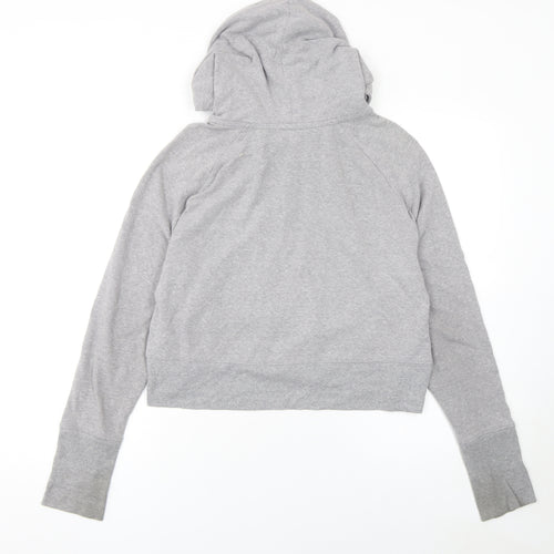 Victoria's Secret PINK Grey Full Zip Hoodie Womens Size 12 Cotton Blend