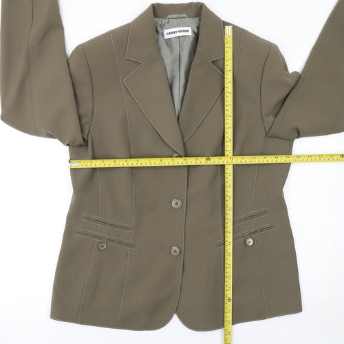 Gerry Weber Women Brown Size 16 Classic Tailored Blazer Jacket
