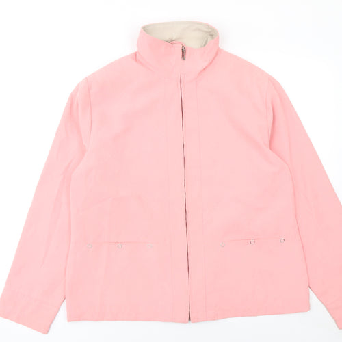 Katherine Hammond Womens Pink Size 12 Windbreaker Jacket