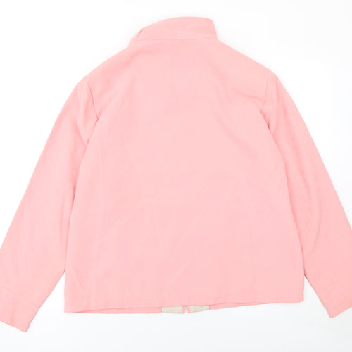 Katherine Hammond Womens Pink Size 12 Windbreaker Jacket