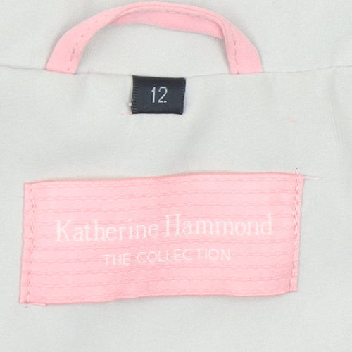 Katherine Hammond Womens Pink Size 12 Windbreaker Jacket