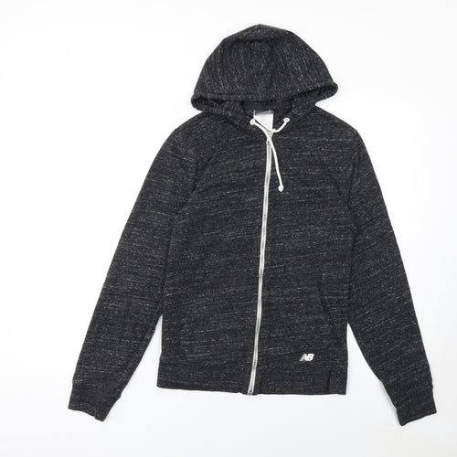 New Balance Women's Black Full Zip Hoodie Size S Cotton Blend