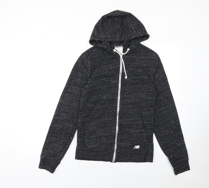 New Balance Women's Black Full Zip Hoodie Size S Cotton Blend