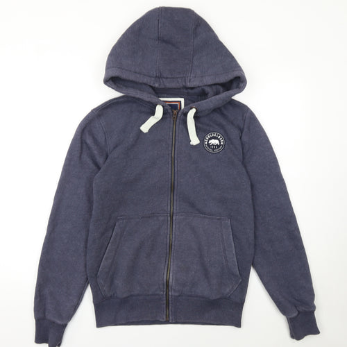 SoulCal & Co Men's Blue Full Zip Hoodie Size S Classic Logo